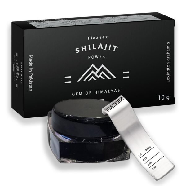 Himalayan Shilajit – 85+ Mineral-Rich Energy Booster with Measuring Spoon