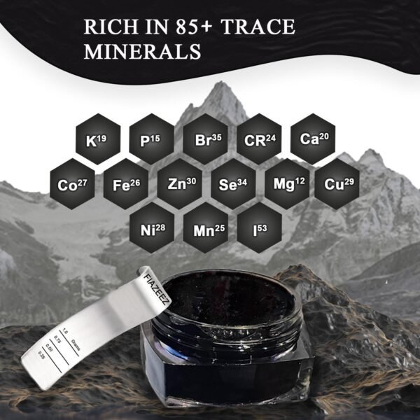 Himalayan Shilajit – 85+ Mineral-Rich Energy Booster with Measuring Spoon - Image 3